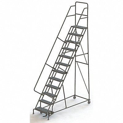 TRI-ARC KDSR112242 Rollng Ladder Unassembled Handrail Platform 120 In H
