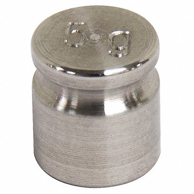 RICE LAKE WEIGHING SYSTEMS 12503 Weight Cylinder 5g SS Class F