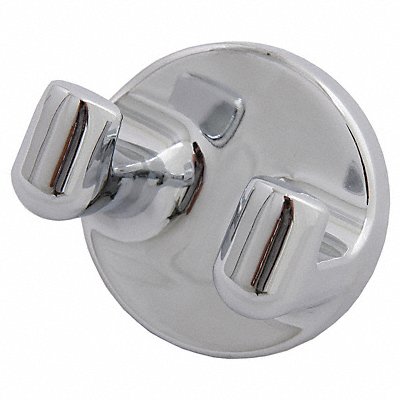 GRAINGER 48402 Bathroom Hook Zinc Polished 2 1/8 in W