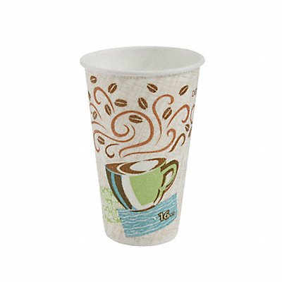 DIXIE 5356CD Disp Hot Cup 16 oz WH Coffee Haze PK1000