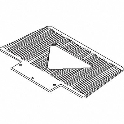 WESCO 274165 Nose Plate 17-1/2 W 7-1/2 D 350 lb.