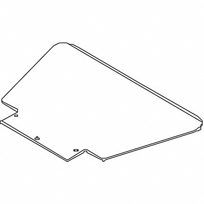 WESCO 274166 Nose Plate 18-1/2 W 9-1/2 D 350lb.