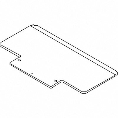GRAINGER 274168 Nose Plate 18-1/2 W 10-1/2 D 350 lb.