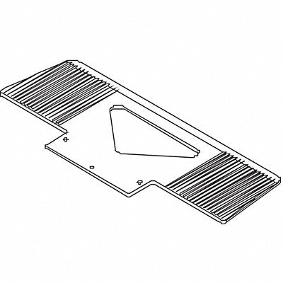 WESCO 274170 Nose Plate 23-1/4 W 7 D 350 lb.