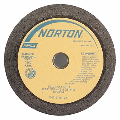 NORTON 66253146922 Flaring Cup Wheel Type 11 Face Dia 6 In