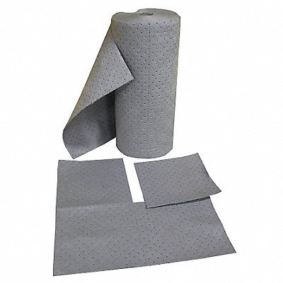 BRADY SPC ABSORBENTS HT350 Absorbent Roll Universal Grey 150 ft.L