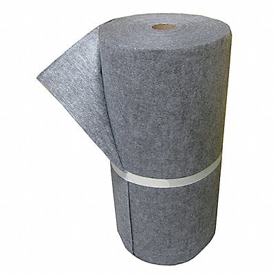 BRADY SPC ABSORBENTS SIR72 Absorbent Roll Universal Grey 150 ft.L