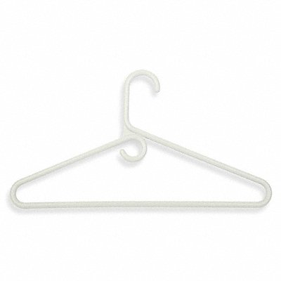 HONEY-CAN-DO HNG01178 Heavyweight Hanger White Plastic PK3