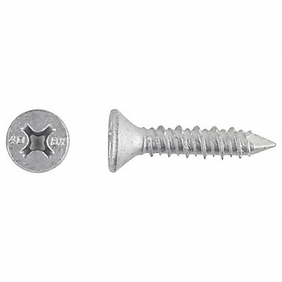 RED HEAD 3373907 ConcScrw Phillips SS 1/4 D 1-1/4 L PK100