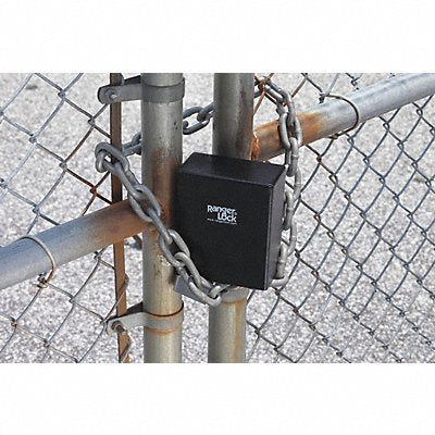 RANGER LOCK RGCS0L Padlock Guard 5 1/4in Hardened Steel Blk