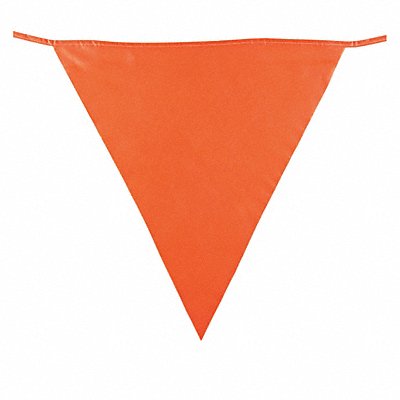 BRADY 58389 Pennants Fluorescent Orange 113-1/2 ft.
