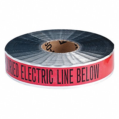 GRAINGER 91601 Undrgrnd Mrkng Tape Red 1 000 ft L 2 in