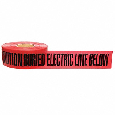GRAINGER 91295 Undrgrnd Mrkng Tape Red 1 000 ft L 3 in