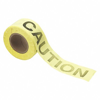 GRAINGER 91083 Barricade Tape Yellow 135 ft L 3 in