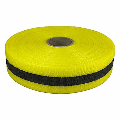 GRAINGER 15Y446 Barricade Tape Black/Yellw 200 ft L 2 in