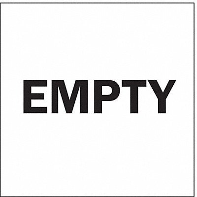 BRADY 63240 DOT Handling Label Empty 6 W PK500
