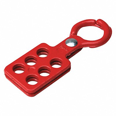 BRADY 105720 Lockout Hasp Standard 6 Lock Red