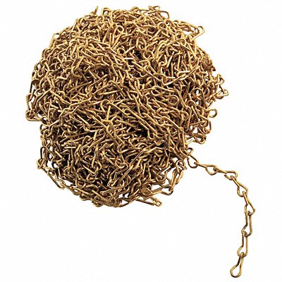 BRADY 23308 Chain 50 ft L Brass