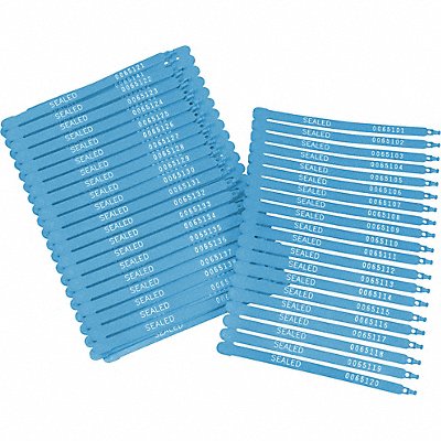 BRADY 95193 Strap Seals Blue Unfinished PK100