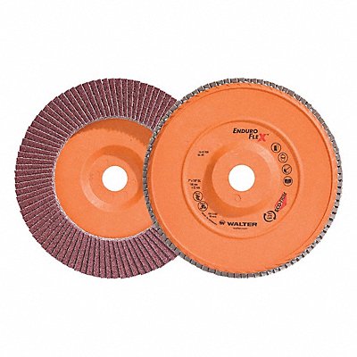 WALTER SURFACE TECHNOLOGIES 15R704 Flap Disc Coated 7 dia 8 600 RPM