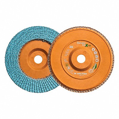 WALTER SURFACE TECHNOLOGIES 15U704 Flap Disc Aluminum 7 dia 8 600 RPM