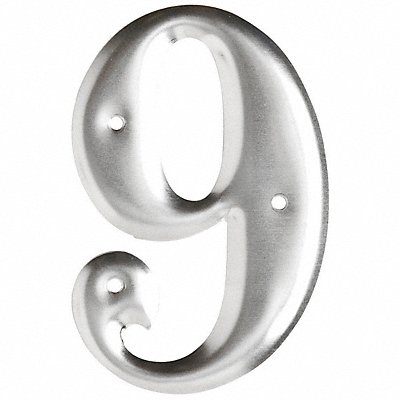 BRADY 16009 Number Aluminum 3in H 9 PK10
