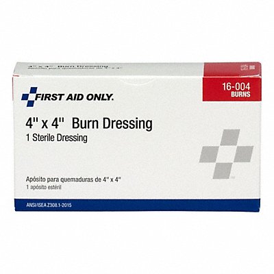 FIRST AID ONLY 16004 Burn Dressing White 4 L 4 W