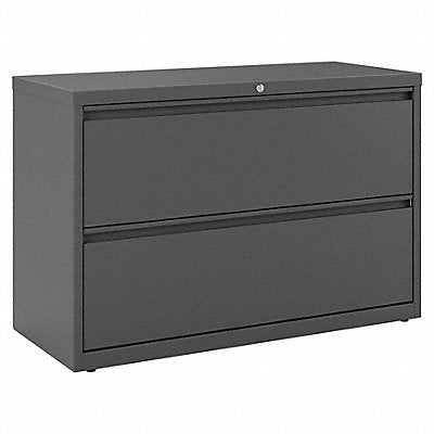 HIRSH 17642 Lateral File Cabinet Charcoal 28 in H