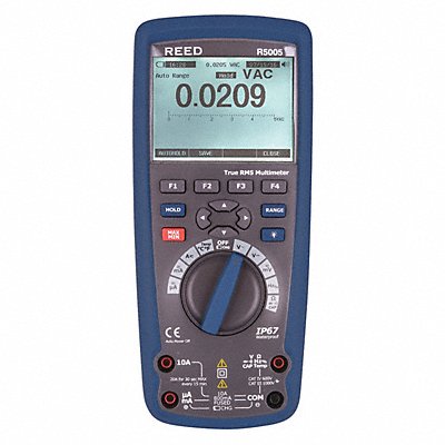 REED INSTRUMENTS R5005 Multimeter TRMS 1000V AC/DC Temp