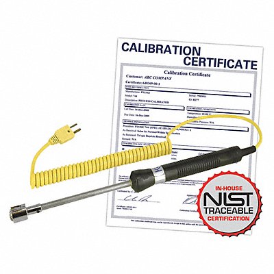 REED INSTRUMENTS R2920NIST Probe Type K Surface Nist Cert Yel