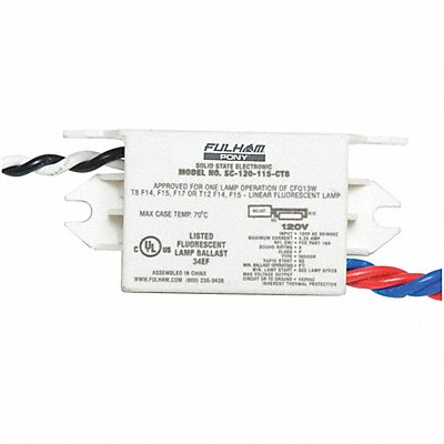 FULHAM SC120115CT8 RS Ballast 120V 1-Lamp F14/15/17
