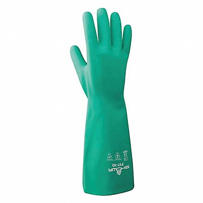 SHOWA 71711 K2531 Chemical Resistant Gloves Nitrile 2XL PR