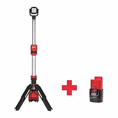 MILWAUKEE 21322000000000 CordlessTripodLight Battery Incl 5 3/4 L