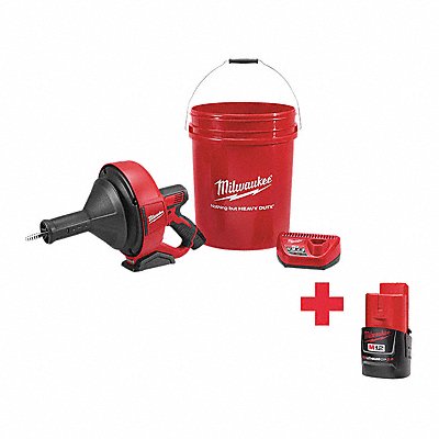 MILWAUKEE 25712100000000 Drain Gun Kit (2) Batteries Included