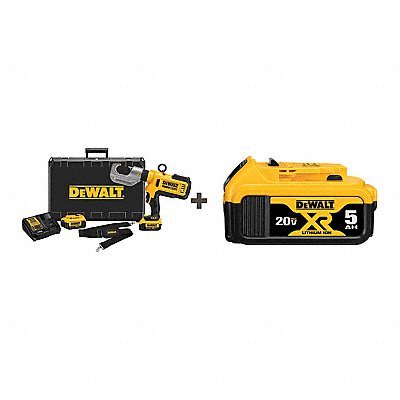 DEWALT DCE300M2DCB205 Cordless Crimping Tool Kit Pistol Handle