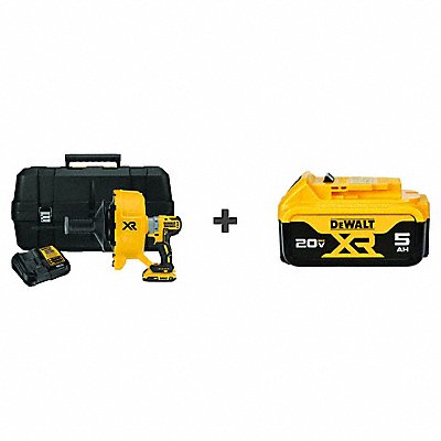 DEWALT DCD200D1DCB205 Drain Gun Kit 20.0V 50 ft Max Run