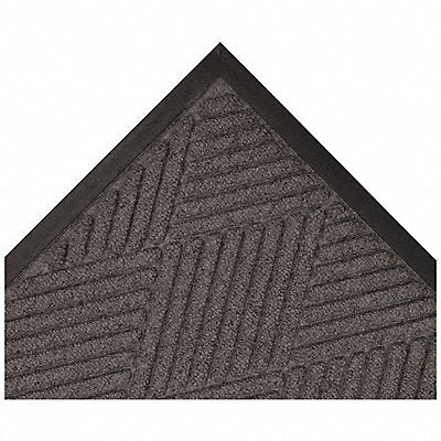 CONDOR 9JFR7 Carpeted Runner Charcoal 3ft. x 10ft.