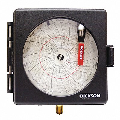 DICKSON PW470 Circular Chart Recorder 4in Dia 24hr/7day