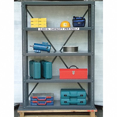 STRONG HOLD 246072 Metal Shelving Cap 2000 lb 24inx72inx60in