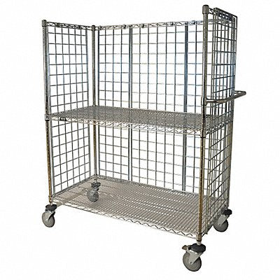 GRAINGER ITC244854C Wire Cart 24 in W 48 in L Steel