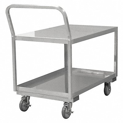 GRAINGER SLDO16304825PU Metal Shelf Cart 1 200 lb SS