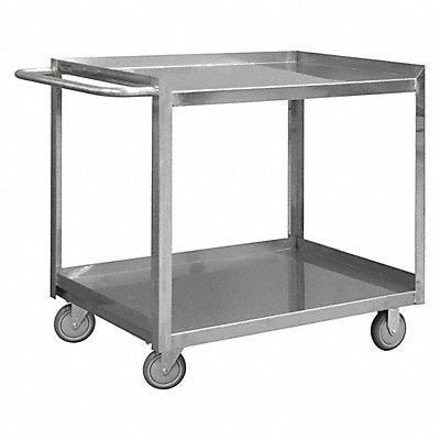GRAINGER SRSC2022362FLD4PU Metal Shelf Cart 600 lb SS