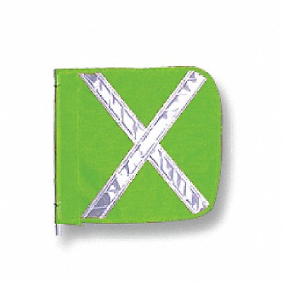 CHECKERS INDUSTRIAL PROD INC FS9025G HD Flag Reflexite X 12x12 In Green