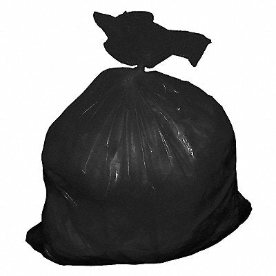 GRAINGER 52WX94 Garbage Bag 55 gal Black PK50