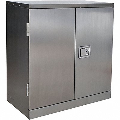 GRAINGER 6MNU8 Wall Cabinet 30 Hx30 Wx12 D Grey 1Shlv