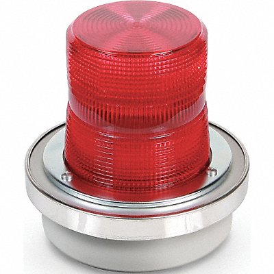 EDWARDS SIGNALING 50RN540WH Warning Light 40W Halogen Red 65 FPM