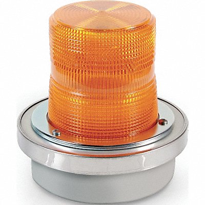 EDWARDS SIGNALING 50AN540WH Warning Light 40W Halogen Amber 65 FPM