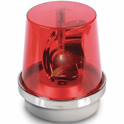 EDWARDS SIGNALING 52RN540WH Rotating Warning Light Halogen Red
