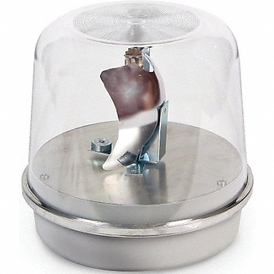 EDWARDS SIGNALING 58CN5100WH Rotating Warning Light Halogen Clear