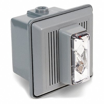 EDWARDS SIGNALING 868STRCN5 Horn Strobe Clear 5-1/2 in H 120VAC